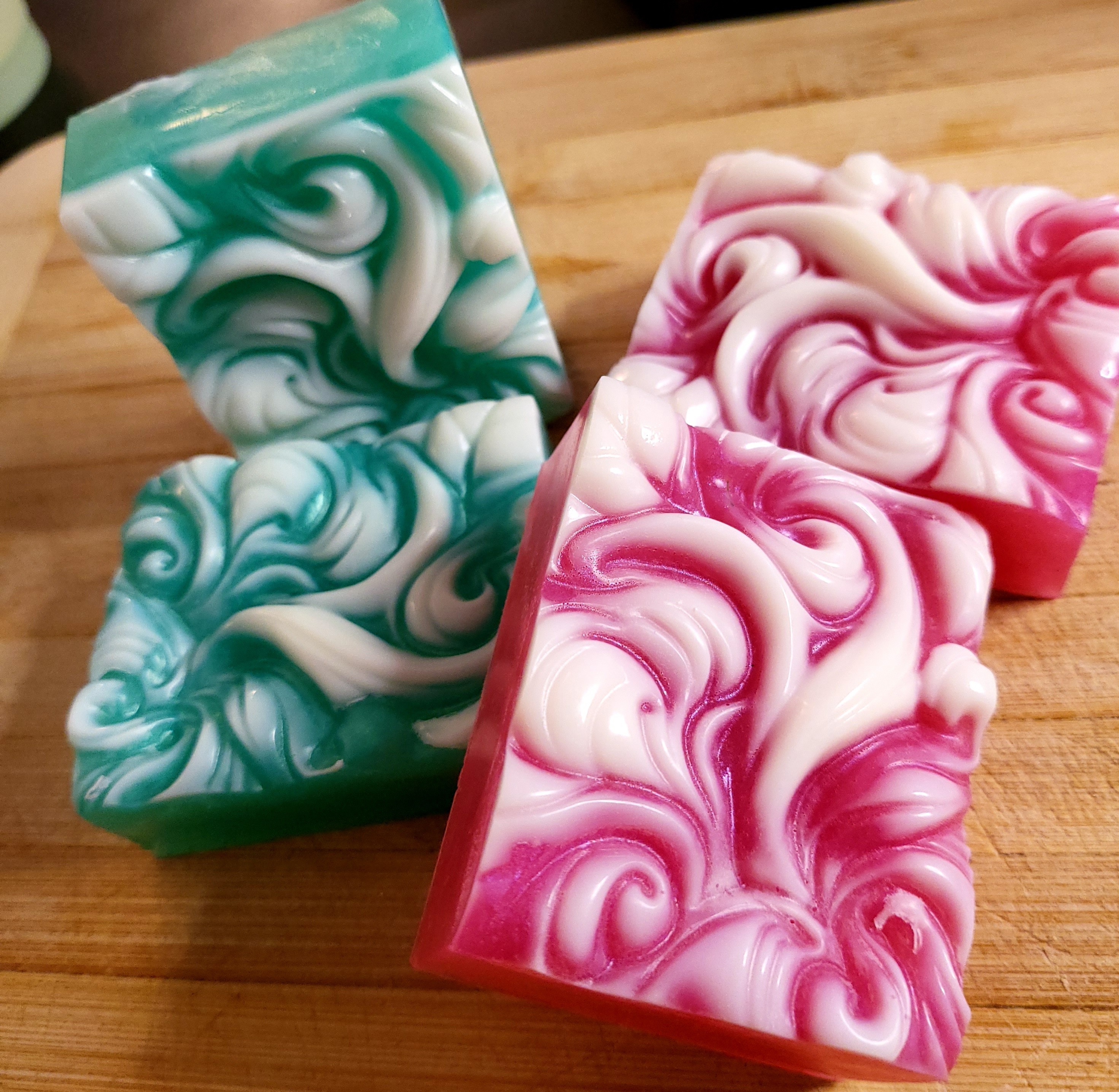 Watermelon & mango- aloe vera soap bars w/added Shea butter 2 for 5.50