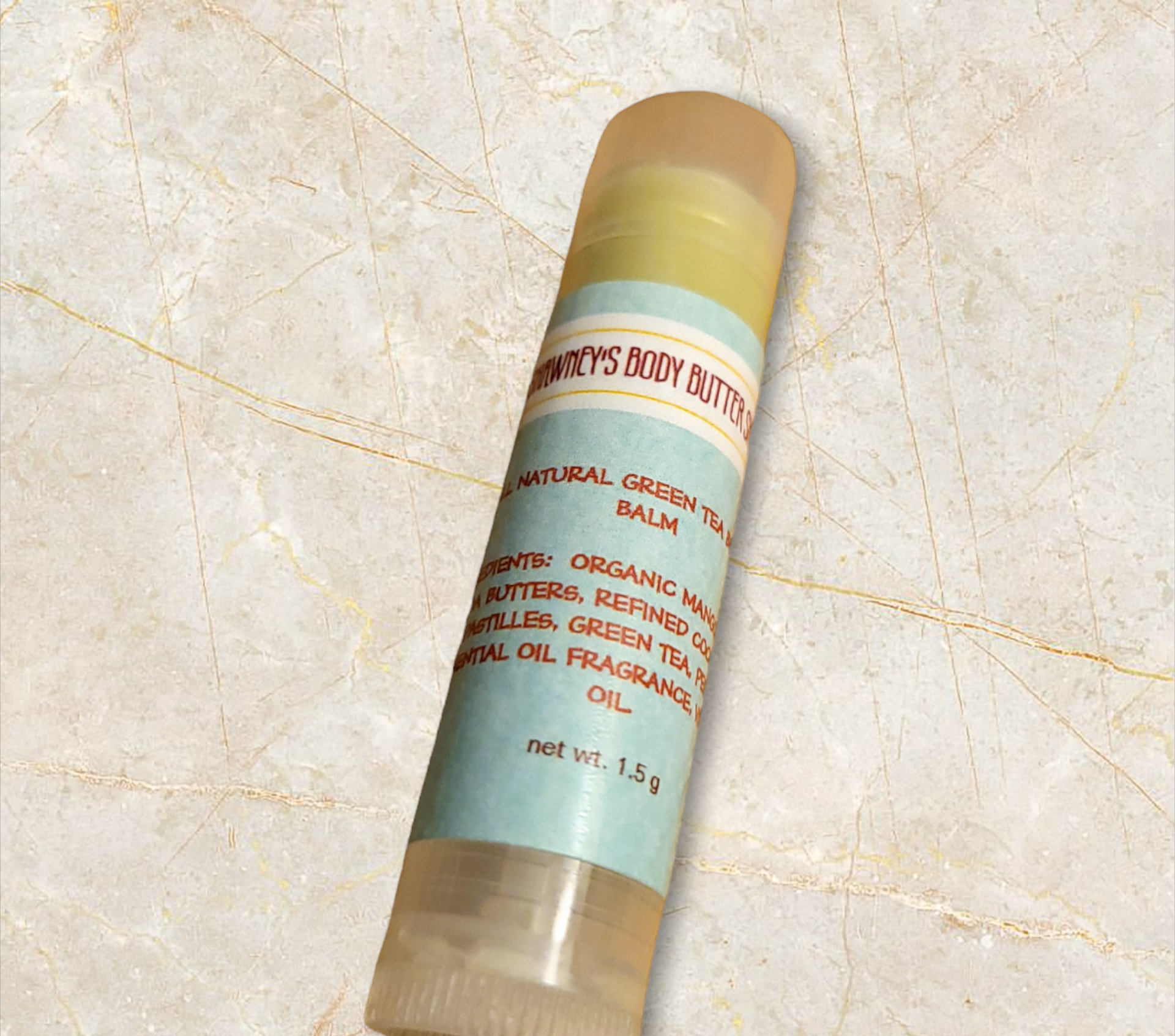 Green Tea  & Peppermint Butter Lip Balm