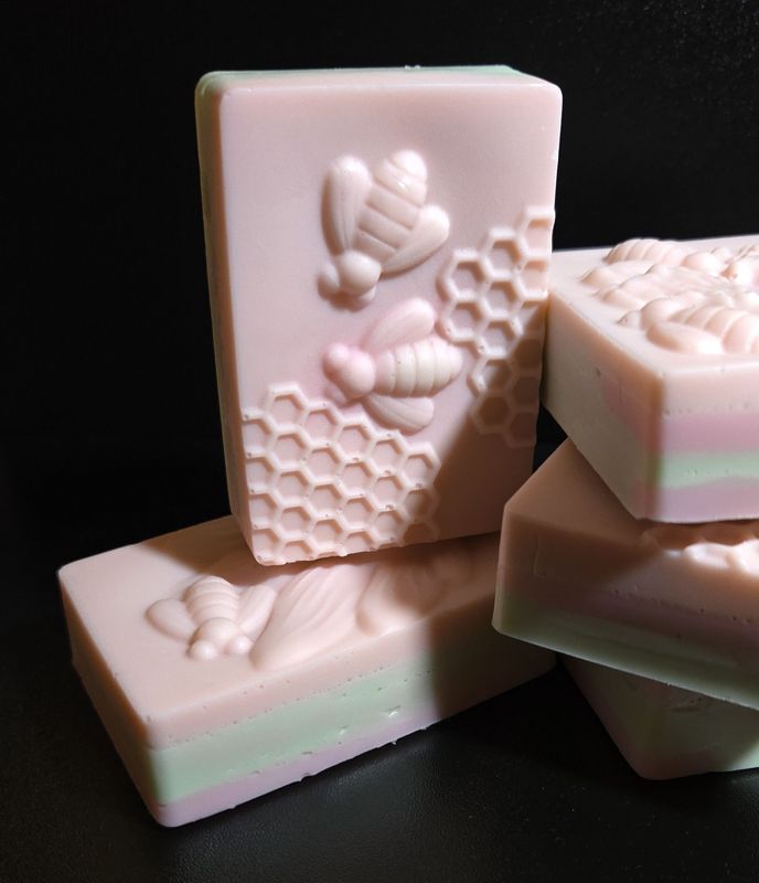 Rose Water & Green Tea Soap.  made w/real Goatsmilk