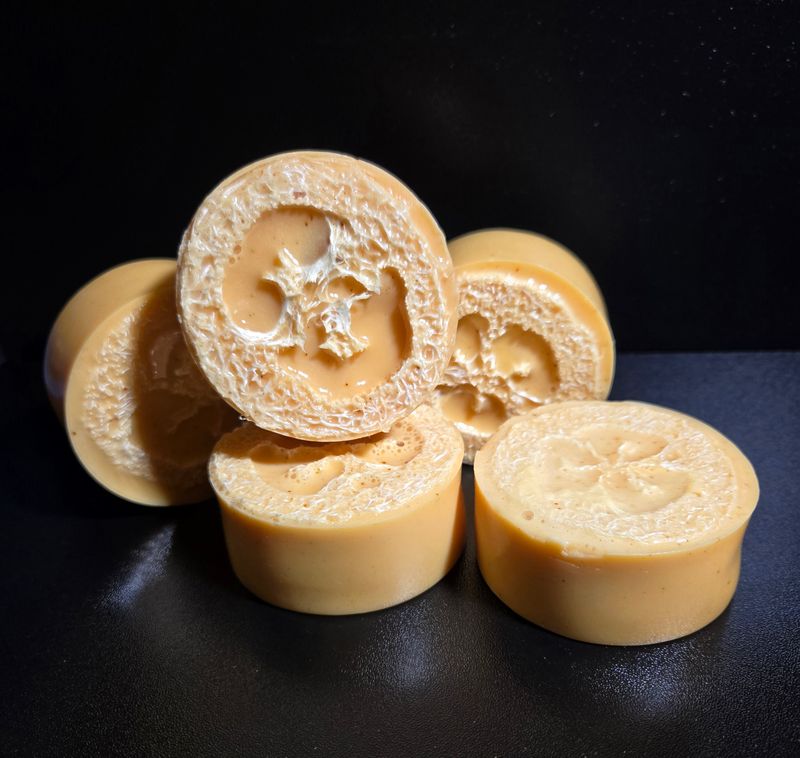 Turmeric, Goatsmilk, & Lemongrass Luffa Bars 2 for $6.00