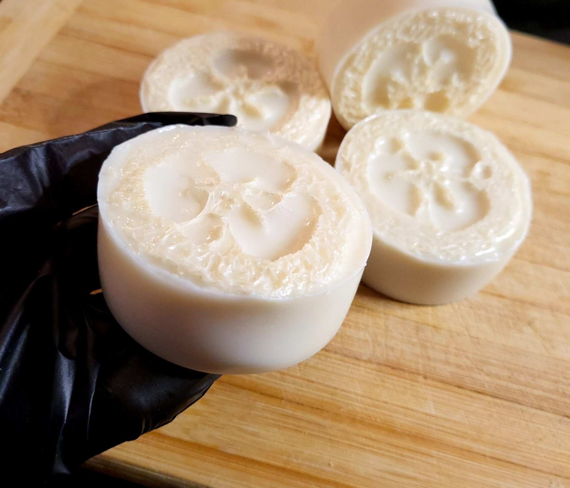 Goats Milk Loofah Soap w/peppermint & eucalyptus 2 FOR $6.25