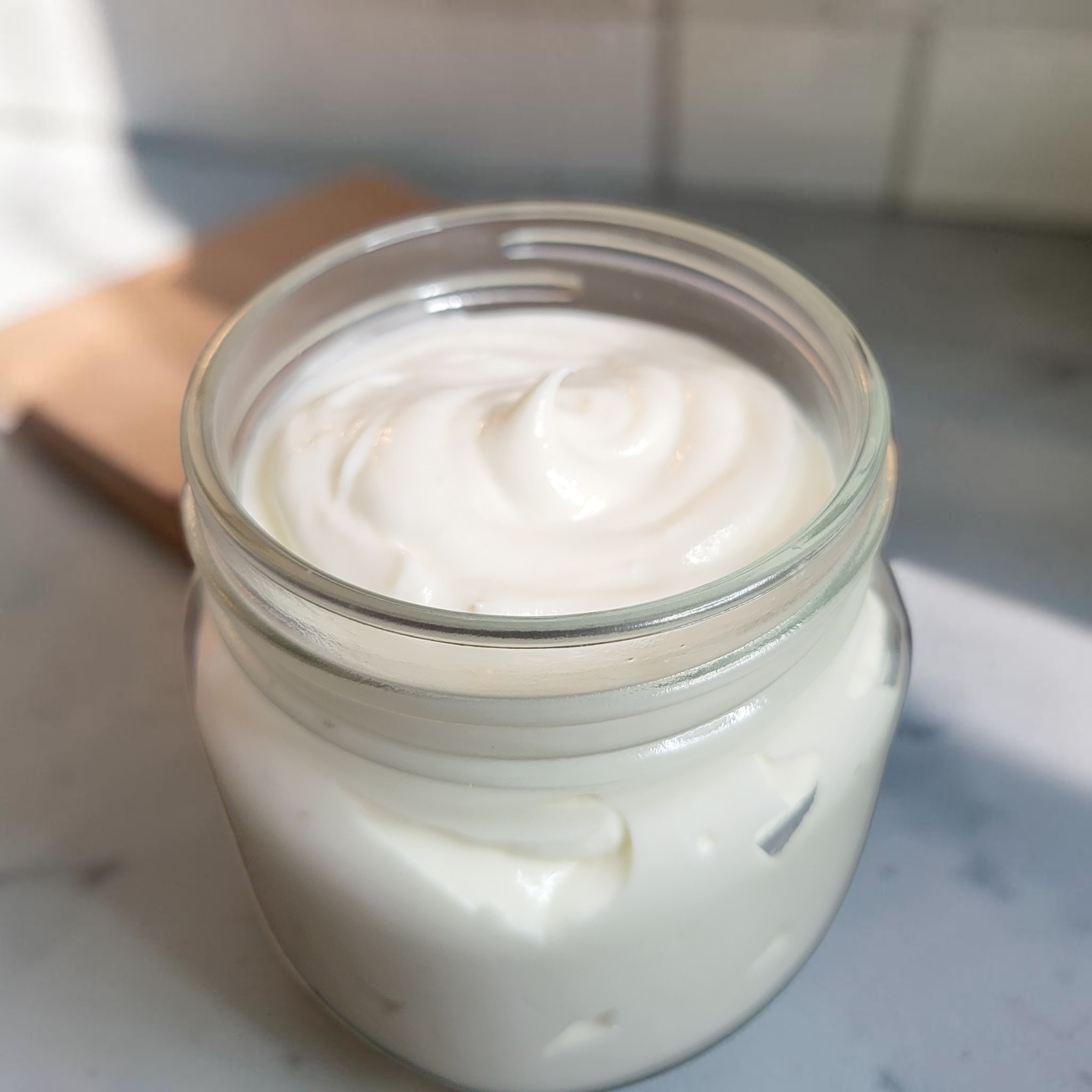 Vanilla spice scented emulsified body butter
