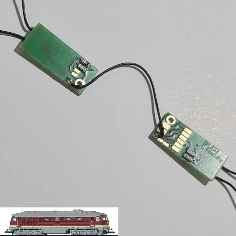 Umbauplatine Digital für Diesellokomotive BR232 der DB AG in Ep.V Umbauplatine Digital für Diesellokomotive BR232 der DB AG in Ep.V