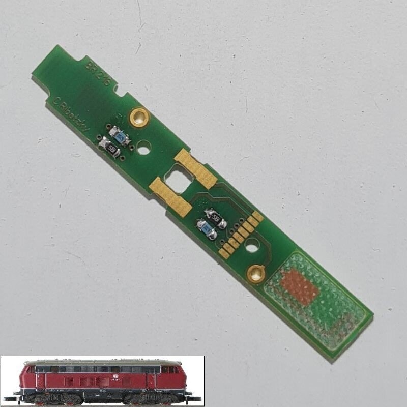 Umbauplatine Digital für Diesellokomotive BR216 der DB Umbauplatine Digital für Diesellokomotive BR216 der DB