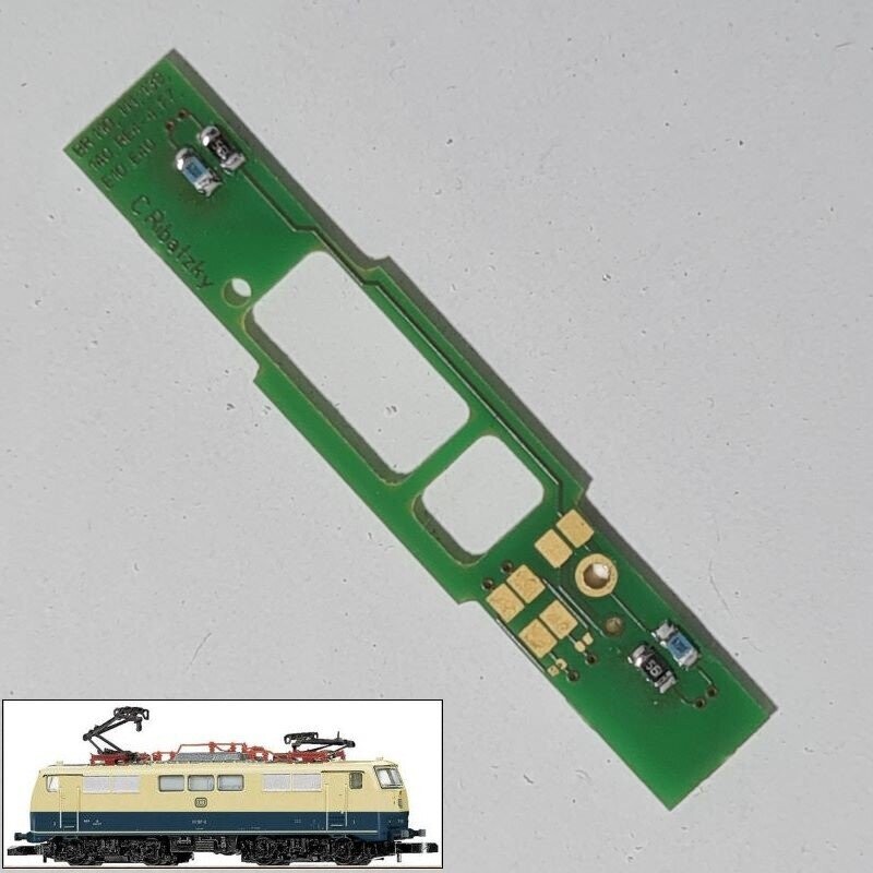 Umbauplatine Digital für Elektrolokomotive BR111 der DB Umbauplatine Digital für Elektrolokomotive BR111 der DB