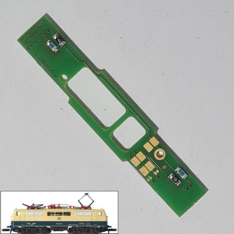 Umbauplatine Digital für Elektrolokomotive BR 111 der DB Umbauplatine Digital für Elektrolokomotive BR 111 der DB