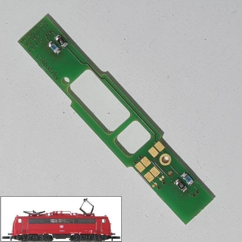 Umbauplatine Digital für Elektrolokomotive BR 111 der DB Umbauplatine Digital für Elektrolokomotive BR 111 der DB