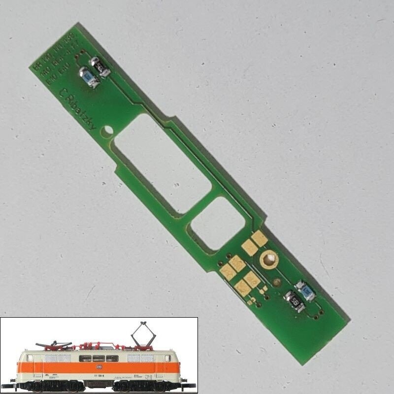 Umbauplatine Digital für Elektrolokomotive BR 111 der DB Umbauplatine Digital für Elektrolokomotive BR 111 der DB
