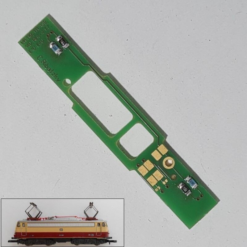 Umbauplatine Digital für Elektrolokomotive BR E 10.12 der DB Umbauplatine Digital für Elektrolokomotive BR E 10.12 der DB