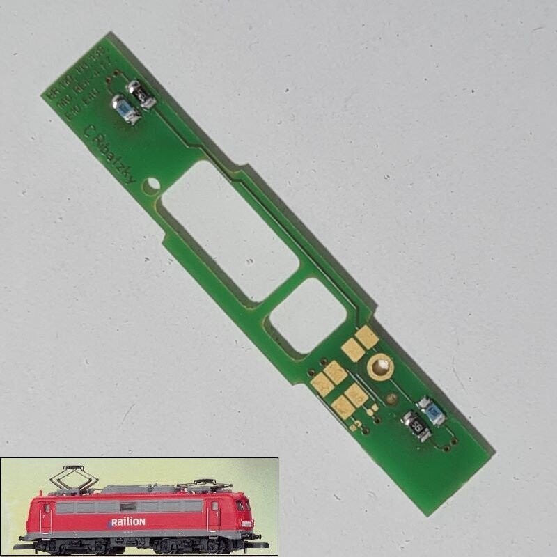 Umbauplatine Digital für Elektrolokomotive BR 110 DB AG Railion