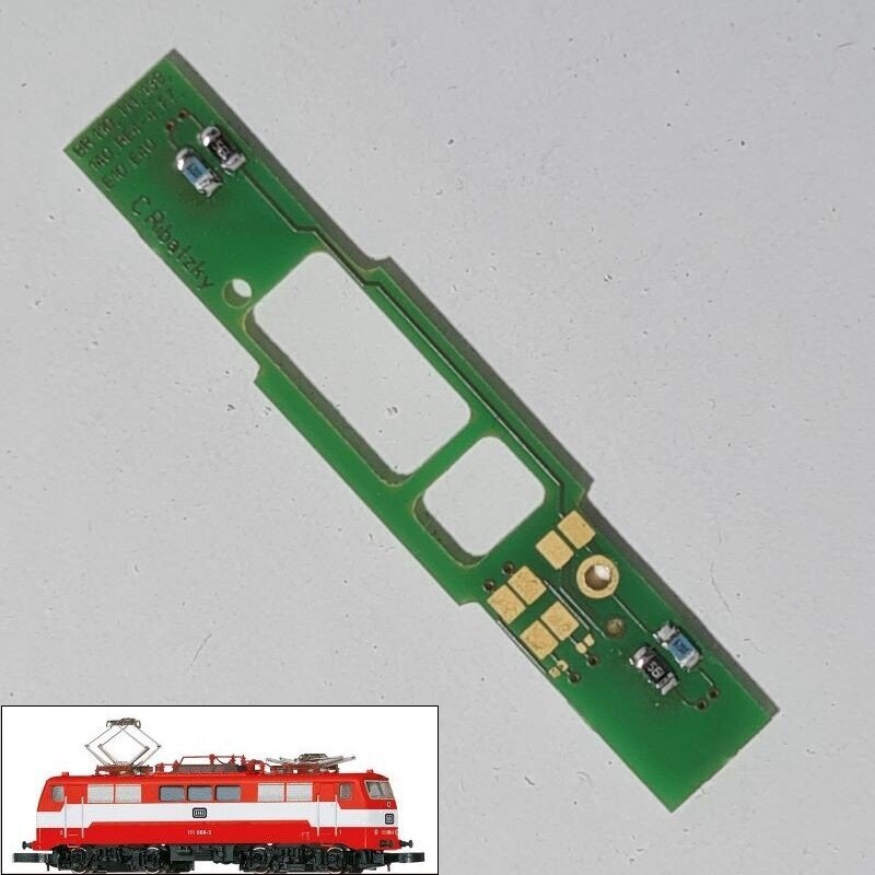 Umbauplatine Digital für Elektrolokomotive BR 111 der DB Umbauplatine Digital für Elektrolokomotive BR 111 der DB