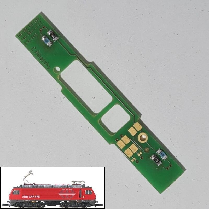 Umbauplatine Digital für Elektrolokomotive Re 4/4 IV Umbauplatine Digital für Elektrolokomotive Re 4/4 IV