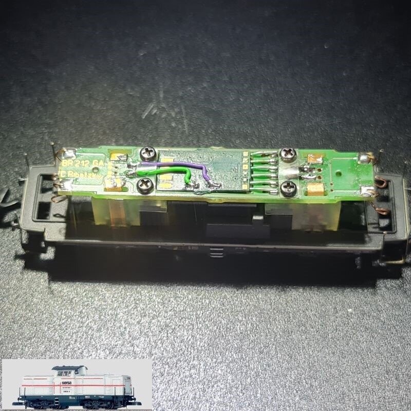 Umbauplatine Digital für Diesellokomotive Am 847 Sersa AG Umbauplatine Digital für Diesellokomotive Am 847 Sersa AG