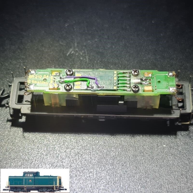 Umbauplatine Digital für Diesellokomotive BR 212