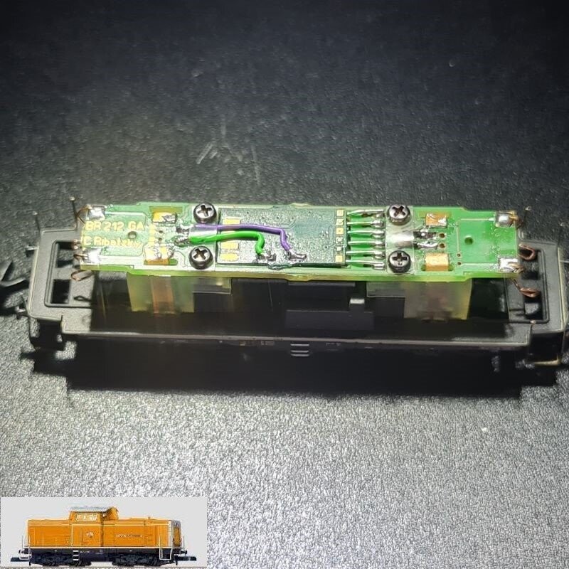 Umbauplatine Digital für Diesellokomotive DB 212 WIEBE Umbauplatine Digital für Diesellokomotive DB 212 WIEBE