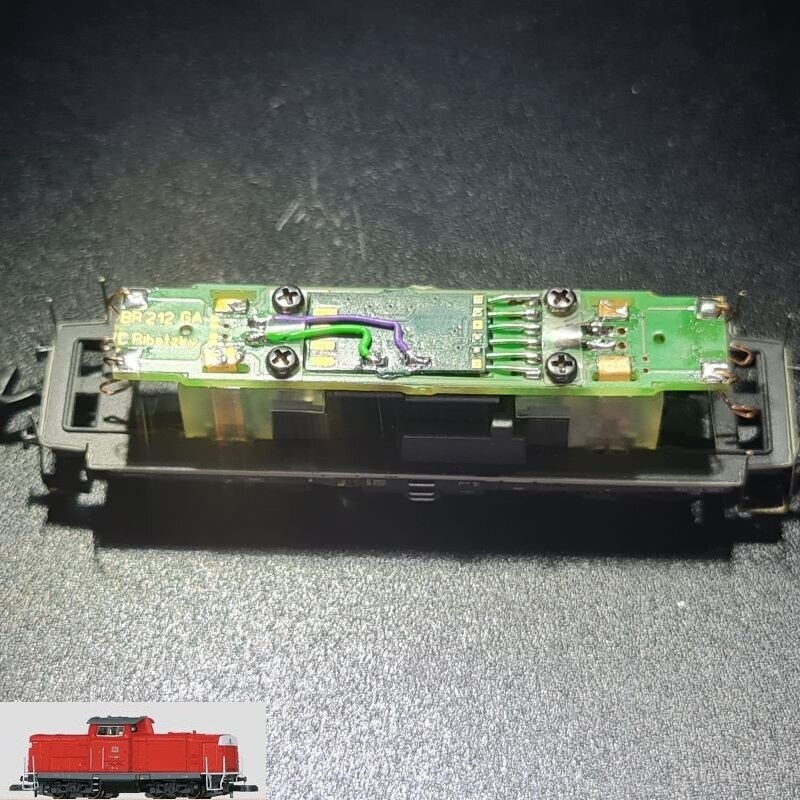 Umbauplatine Digital für Diesellokomotive BR 213, DB Umbauplatine Digital für Diesellokomotive BR 213, DB