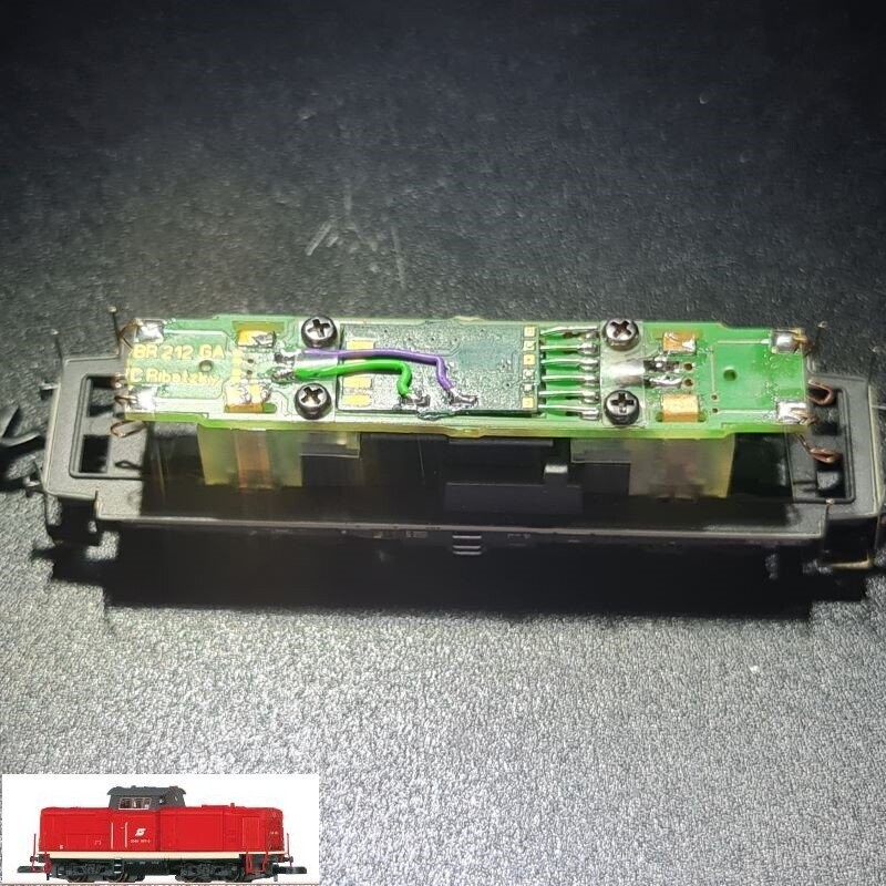 Umbauplatine Digital für Diesellokomotive ÖBB 2048 (V-100) Umbauplatine Digital für Diesellokomotive ÖBB 2048 (V-100)