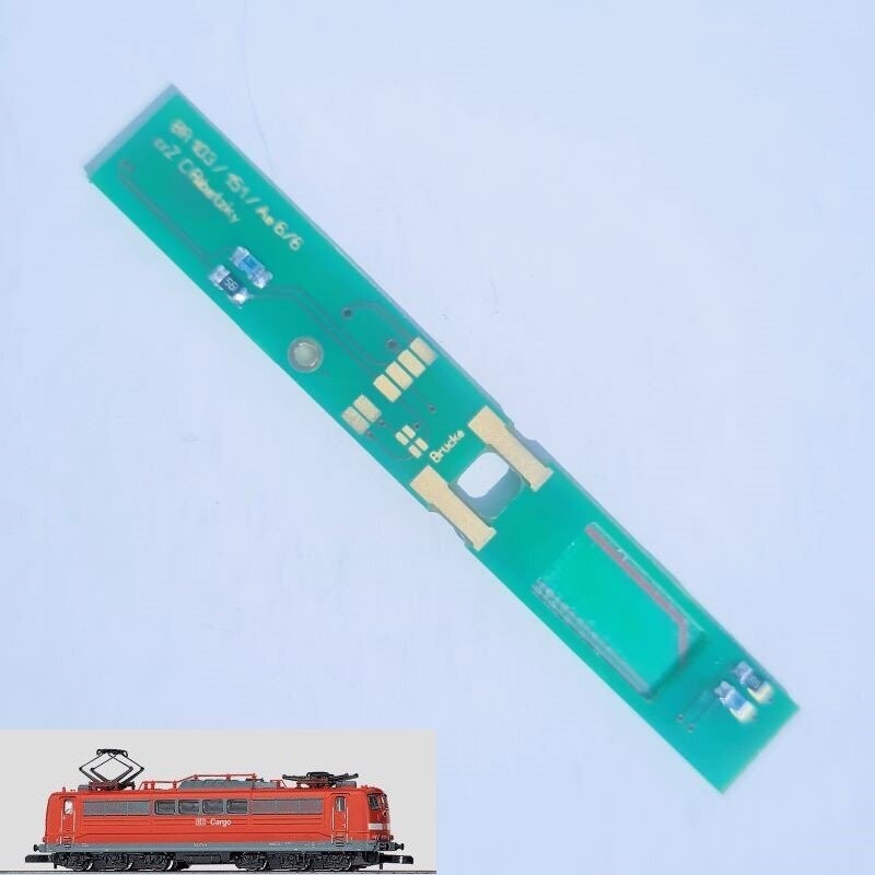 Umbauplatine Digital für Elektrolokomotive BR 151 Cargo Umbauplatine Digital für Elektrolokomotive BR 151 Cargo