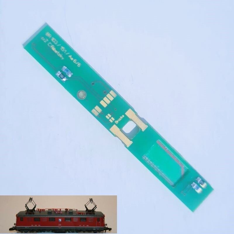 Umbauplatine Digital für Elektrolokomotive Ae 6/6 Umbauplatine Digital für Elektrolokomotive Ae 6/6
