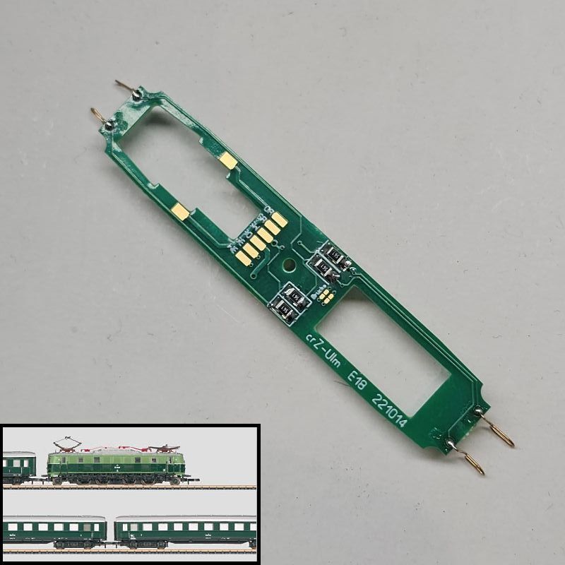 Umbauplatine Digital für Elektrolokomotive E18 ÖBB Umbauplatine Digital für Elektrolokomotive E18 ÖBB
