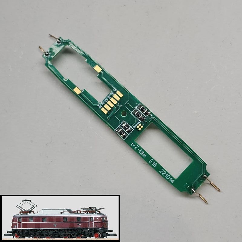 Umbauplatine Digital für Elektrolokomotive BR E19 der Deutschen Reichsbahn Gesellschaft (DRG) Umbauplatine Digital für Elektrolokomotive BR E19 der Deutschen Reichsbahn Gesellschaft (DRG)