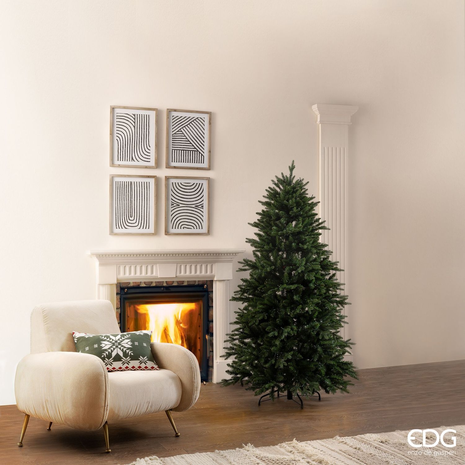 ALBERO DI NATALE EDG | PINO CRISTALLO
