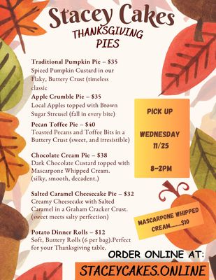 HOLIDAY MENU