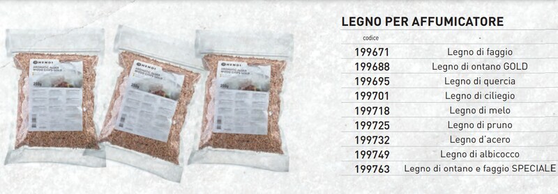 LEGNO per AFFUMICATORE gr 250 - ideale per affumicatori a freddo (faggio, ontano quercia, ciliegio, melo pruno, acero albicocco)