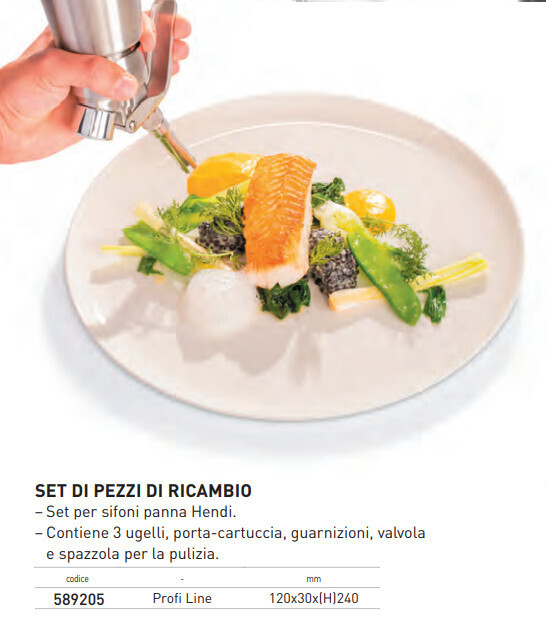 SET di RICAMBIO per SIFONE PANNA e CREME