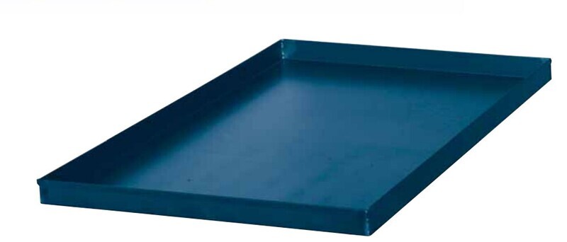 Teglia in LAMIERA BLU con bordo di piega - cm 30X40 - bordo h 2/3 cm - NATURALE