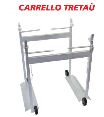 Carrello appoggia telai tretau' - ZINCATO - telai 78 cm