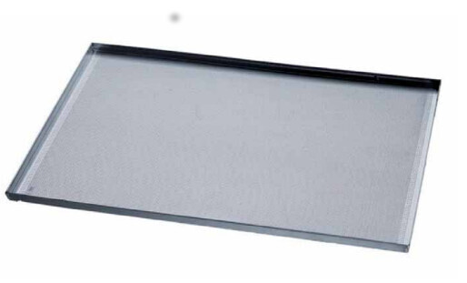 Teglia PIANA IN ALLUMINIO FORATO, con bordo di piega – cm 50X70 BORDO h cm 2 - TEFLONATA