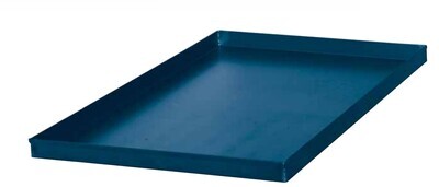 Teglia in LAMIERA BLU con bordo di piega - cm 40X60 - bordo h 2/3 cm - NATURALE
