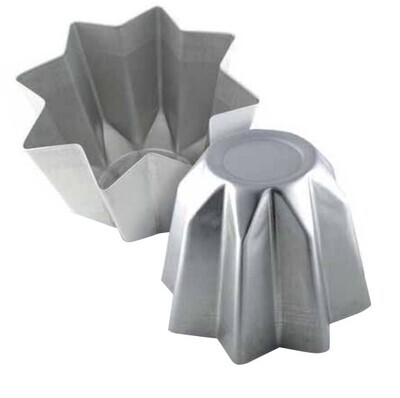 STAMPI PER PANDORO IN ALLUMINIO NATURALI - gr 750