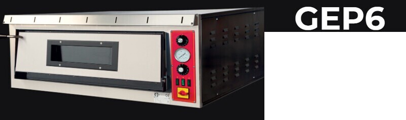 FORNO ELETTRICO PER PIZZA - GEP6 (1 CAMERA DI COTTURA) - 6 pizze diam cm 33