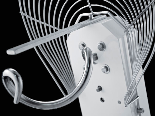 IMPASTATRICE a SPIRALE VASCA ESTRAIBILE e TESTA RIBALTABILE per PIZZERIA GM 25 TRIFASE ed INVERTER