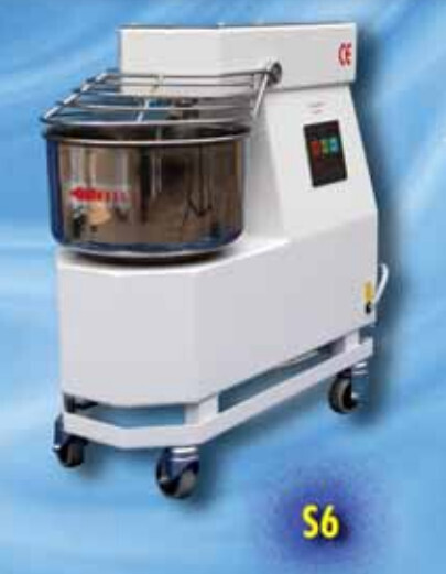 IMPASTATRICE A SPIRALE "FIMA" mod. S6 monofase - 6 kg d'impasto