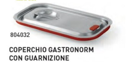 COPERCHIO GASTRONORM CON GUARNIZIONE - GN 1/4