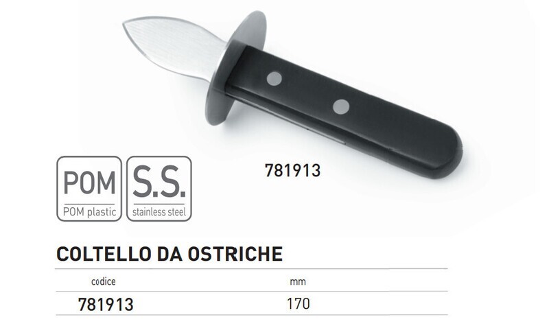COLTELLO DA OSTRICHE 170 mm