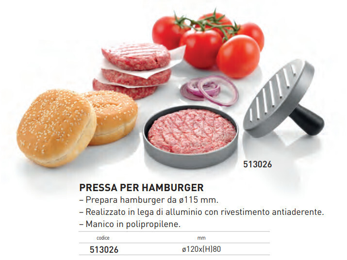 PRESSA PER HAMBURGHER EASY