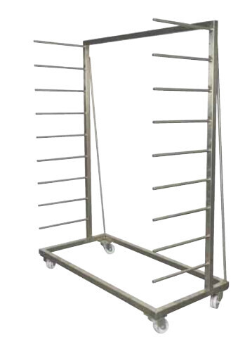 Carrello porta tavole a pioli SINGOLO – ZINCATO – 10 Posti