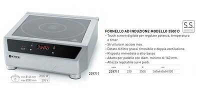 FORNELLO ad INDUZIONE MODELLO - 3500D