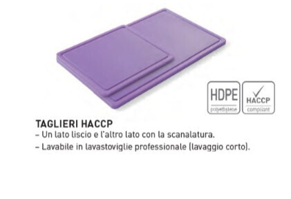 TAGLIERE "FOOD ALLERGY" haccp GN 1/2 cm 26,5x32,5x1,2h