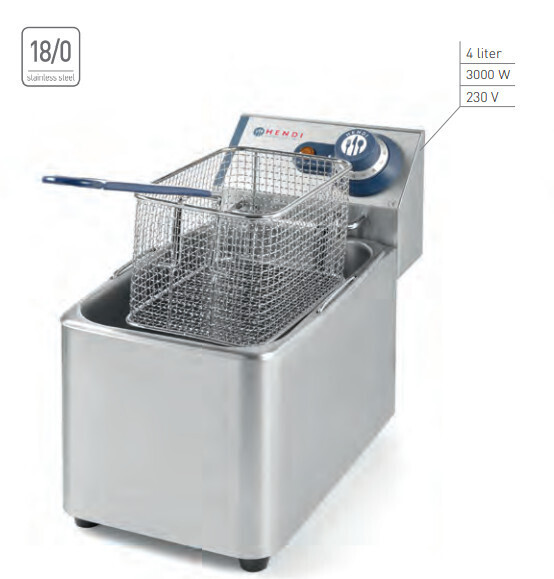 FRIGGITRICE  BLU STANDARD da BANCO ELETTRICA per GASTRONOMIA - 4 LITRI