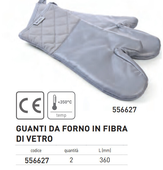 GUANTI DA FORNO in FIBRA di VETRO L mm 360