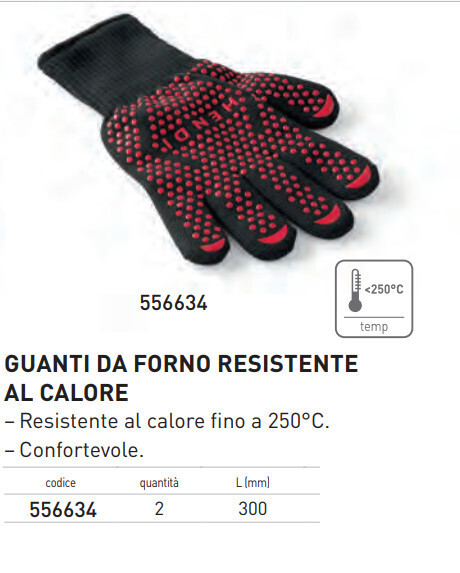 GUANTI DA FORNO RESISTENTI e CONFORTEVOLI L mm 300