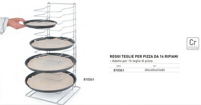 REGGI TEGLIE TONDE per PIZZA da 14 RIPIANI