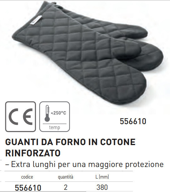 GUANTI DA FORNO in COTONE RINFORZATO L mm 380