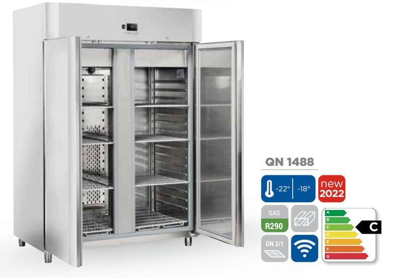 ARMADIO FRIGORIFERO SERIE PLUS LINE - CONTROLLO DIGITALE CON FUNZIONE WI.FI - 2 PORTE TEMPERATURA -18°-22°