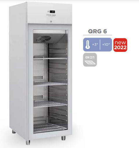 ARMADIO FRIGORIFERO SERIE STANDARD - 1 PORTA A VETRO - TEMPERATURA +3°+10°